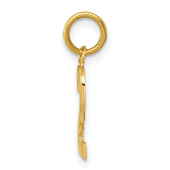 10ky Casted Small Polished Number 2 Charm