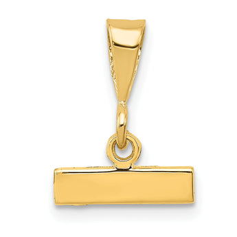 10ky Casted Small Polished Top Charm