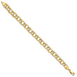10k Lite 8mm Triple Link Charm Bracelet