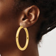 10k Yellow Polished 5mm Lightweight Hoop Earrings