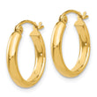 10k Polished Hoop Earring