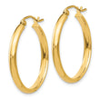 10k Polished Hoop Earring
