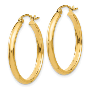 10k Polished Hoop Earring