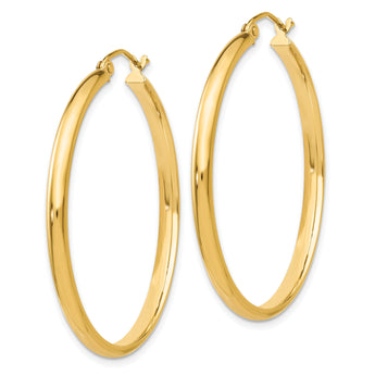 10k Polished Hoop Earring