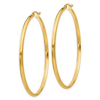 10k Polished Hoop Earring