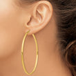 10k Polished Hoop Earring
