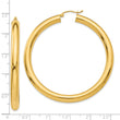 10k Polished 5mm Tube Hoop Earrings