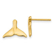10k Whale Tail Post Earrings