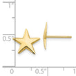 10k Nautical Star Post Earrings