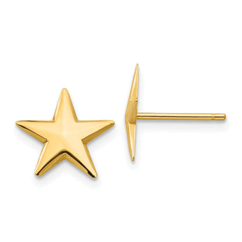 10k Nautical Star Post Earrings
