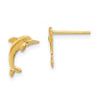 10k Dolphin Post Earrings