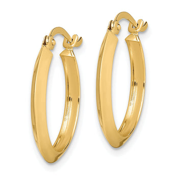 10k Polished Hoop Earrings