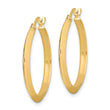 10k Polished Hoop Earrings