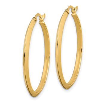10k Polished Hoop Earrings