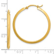 10k Polished Hoop Earrings