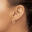 10k Rose Gold Hoop Earrings - Birthstone Company