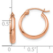 10k Rose Gold Hoop Earrings