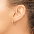 10k Rose Gold Hoop Earrings - Birthstone Company