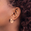 10k Rose Gold Polished Hoop Earrings - Birthstone Company