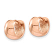 10k Rose Gold Round Hinged Hoop Earrings - Birthstone Company