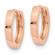 10k Rose Gold Round Hinged Hoop Earrings - Birthstone Company