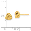10k Gold Polished Love Knot Post Earrings