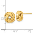 10k Polished Love Knot Post Earrings