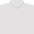 10k White Gold 1.3mm D/C Machine Made Rope Chain - Birthstone Company
