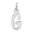 10kw Large Slanted Block Initial G Charm