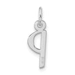 10kw Large Slanted Block Initial P Charm