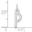 10kw Large Slanted Block Initial P Charm