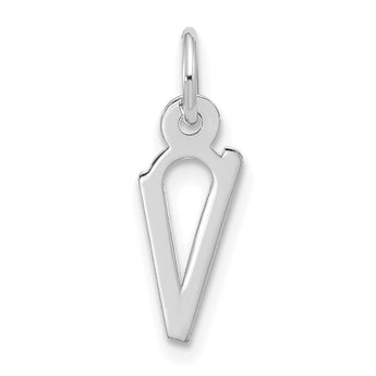 10kw Large Slanted Block Initial V Charm