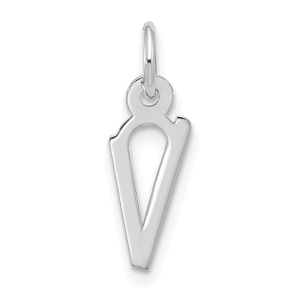 10kw Large Slanted Block Initial V Charm