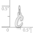10kw Small Script Initial C Charm