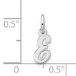 10kw Small Script Initial E Charm