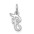 10kw Small Script Initial F Charm