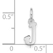 10kw Small Script Initial J Charm