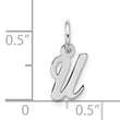10kw Small Script Initial U Charm