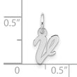 10kw Small Script Initial V Charm