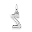 10kw Small Script Initial Z Charm