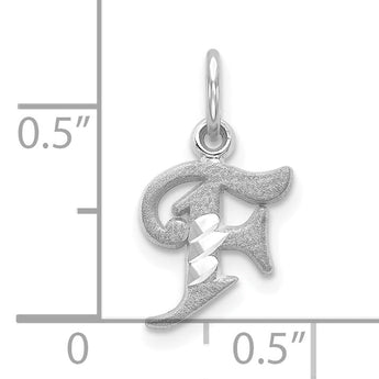 10KW Diamond-cut Initial F Charm