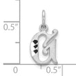 10KW Diamond-cut Initial G Charm