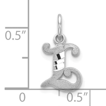 10KW Diamond-cut Initial L Charm