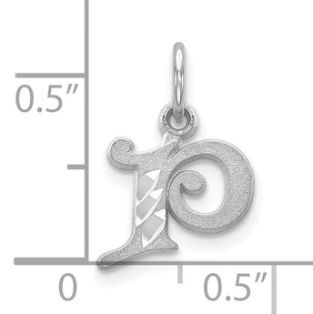 10KW Diamond-cut Initial P Charm