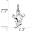10KW Diamond-cut Initial V Charm