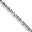 10k White Gold 1.85mm D/C Quadruple Rope Chain - Birthstone Company