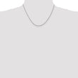 10k White Gold 2mm D/C Quadruple Rope Chain - Birthstone Company