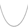 10k White Gold 2.75mm D/C Quadruple Rope Chain - Birthstone Company