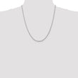 10k White Gold 2.75mm D/C Quadruple Rope Chain - Birthstone Company