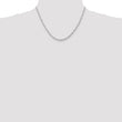 10k White Gold 3mm D/C Quadruple Rope Chain - Birthstone Company